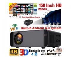 Projector with Android WiFi 3D TV Home Theater LCD Video USB VGA Support 3D HDMI VGA AV Beamer