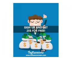 SIGN UP AND GET 25$ FRO FREE