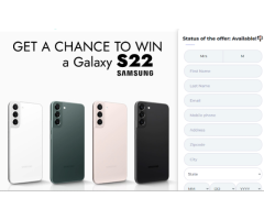 Enter for a Samsung Galaxy S22 Now!