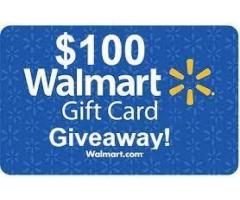 Enter for a $100 Walmart Gift Card!