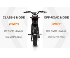 ELECTRIC BIKE CLASS 3 / OFF-ROAD OPTIONAL NO LICENSE REQUIRED
