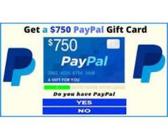 Act Now for a $750 PayPal Gift Card!  (U.S)