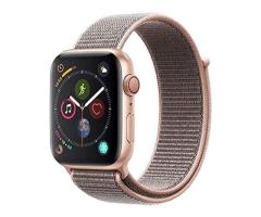 Apple Watch Series 4,Gold Aluminum Case with Pink Sand Sport Loop Band