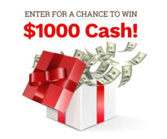 Win $1000 in cash 
