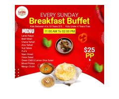 Delicious Pakistani breakfast buffet in Perth