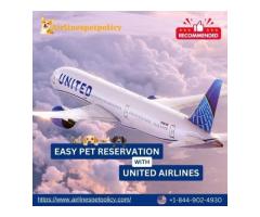 How can I book a pet reservation with United Airlines?