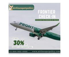 What Is The Policy Of The Frontier Airlines Check In Process?