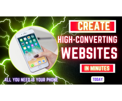 Create Professional Websites and Maximize Your Marketing ROI using your Smart Phone