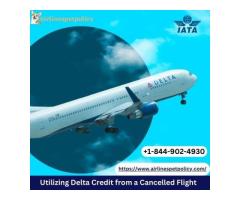 How to use Delta credit from cancelled  flight?