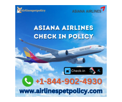 What is Asiana Airlines' check-in policy? 