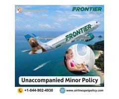 What does an unaccompanied minor need to fly Frontier?
