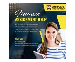 Get The Best Finance Assignment Help From The Experts
