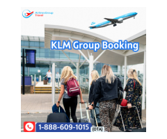 How to book a group flight with KLM? 