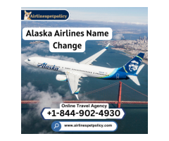How can you change the name on an Alaska Airlines flight ticket?