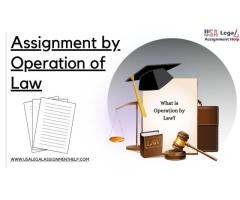 Assignment by Operation of Law