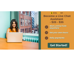 Get Paid As Live Chat Assistant Are you interested to make $25-35 per hour?
