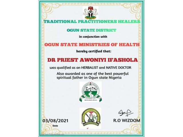 The best powerful spiritual herbalist in Nigeria chief Dr awoniyi+2348117855171