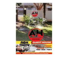 '@ A AND H GUESTHOUSE & LODGE IN POTCHEFSTROOM BULT +27608007091 BnB 