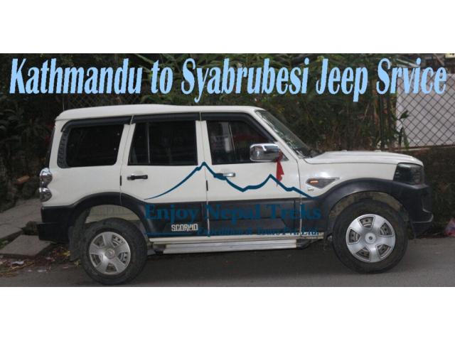Kathmandu to Syabrubesi jeep