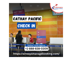 How can I check in for the Cathay Pacific flight?