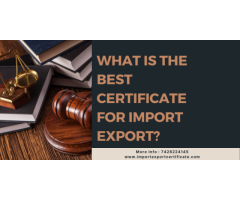 What Is the Best Certificate for Import Export?