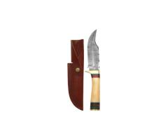 Reliable Hunting Knife with Leather Sheath