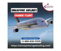 How do I change the Singapore Airline flight?