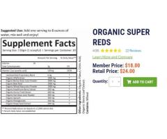 Organic Super Reds Cardiovascular Power!
