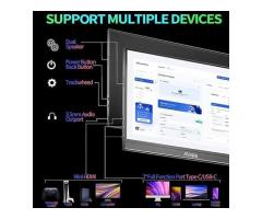 MNN Portable Monitor 15.6inch FHD 1080P Laptop Monitor USB C HDMI Gaming Ultra-Slim IPS Display w/Sm