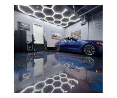 What factors determine the popularity of LED lights in car workshops?