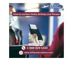 How to contact Delta Airlines Live Person