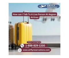 How can I Talk To A Live Person At Aegean Airlines