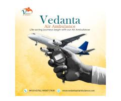 Book Vedanta Air Ambulance from Guwahati with Life-Saving Medical Amenities 