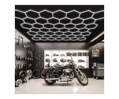 Hexagon Lighting For Car Detailing Auto Body Shop Light