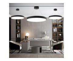 Home Office Ceiling Lighting Hollow Circle Chandelier