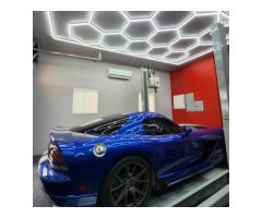 Hexagon LED Garage Lights For Auto Beauty Shop Light