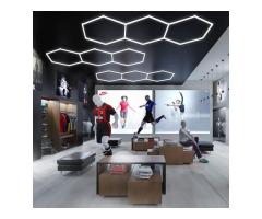 3 Hexagon Garage Shop Lights For Car Wash Shop Light