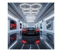 Achieve Professional-Grade Car Detailing with Hex Lighting LED Automotive Hex Shop Lights in Your Ga