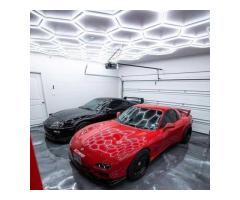 DIY Hexagon Garage Lights For Car Detailing Shops Light