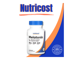 1 x NUTRICOST MELATONIN 10mg- 240 TABLETS - Sleep support strong !!!MEGA PACK!!!