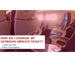 How do I upgrade my Georgian Airways ticket?