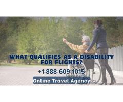 What qualifies as a disability for flights?