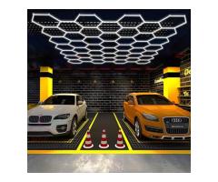 Hexagon Lighting For Car Detailing Auto Body Shops