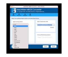 MacMister MBOX Converter for Mac