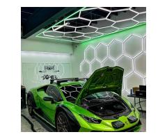 RGB Hexagon Garage Automotive Detailing Work Lights Brighten Every Corner in Your Garage